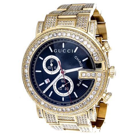 gucci mens diamond watch|gucci men's watches clearance sale.